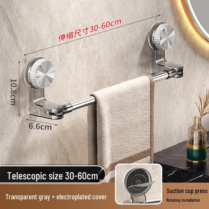 Versatile Suction Cup Rotatable Towel and Shoe Rack - No Drilling Required