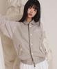 Prenda Button Star Dot Sweat Zip Up Jaket Gray