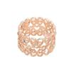 Silk Scarf Ring Clip for Women Metal Round Circle Clip Buckle Rhinestone Love Clothing