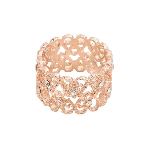 Silk Scarf Ring Clip for Women Metal Round Circle Clip Buckle Rhinestone Love Clothing