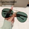 Chic Oversized Mirror Frame Unisex Sunglasses with Unique Fish Leg Design