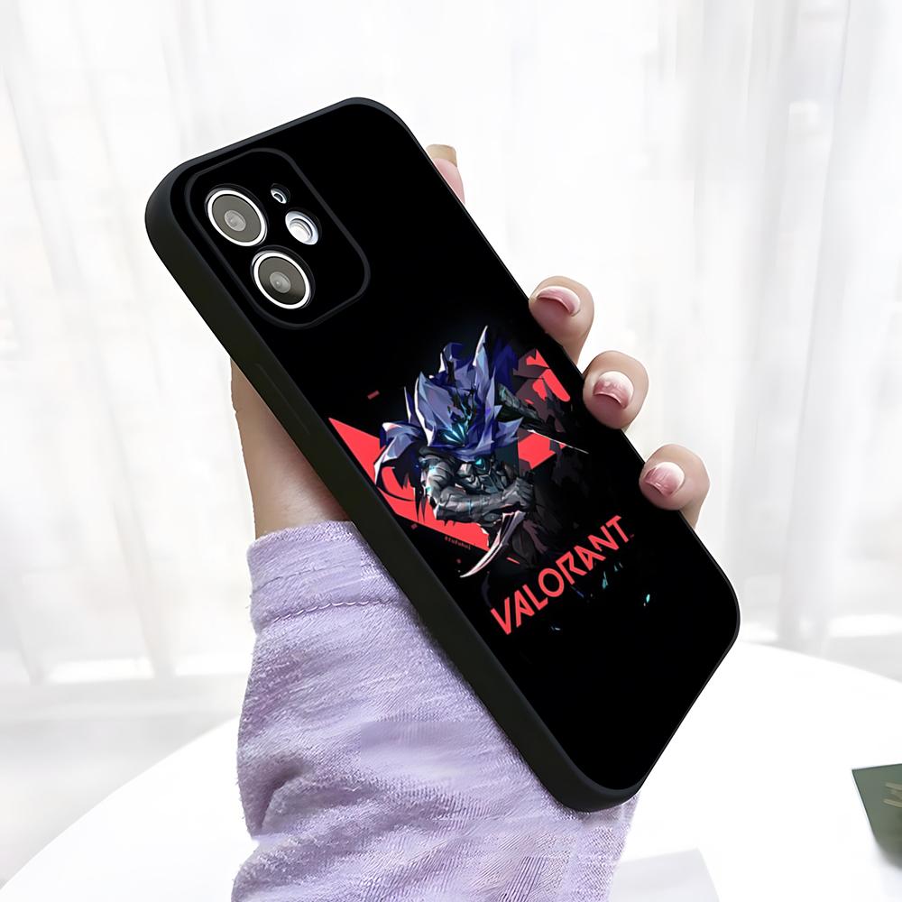 V-Valorant Game Phone Case For IPhone 17 Pro Max 15 Pro 16 14 Plus 12 13 Mini 11 Pro Shockproof Soft Cover