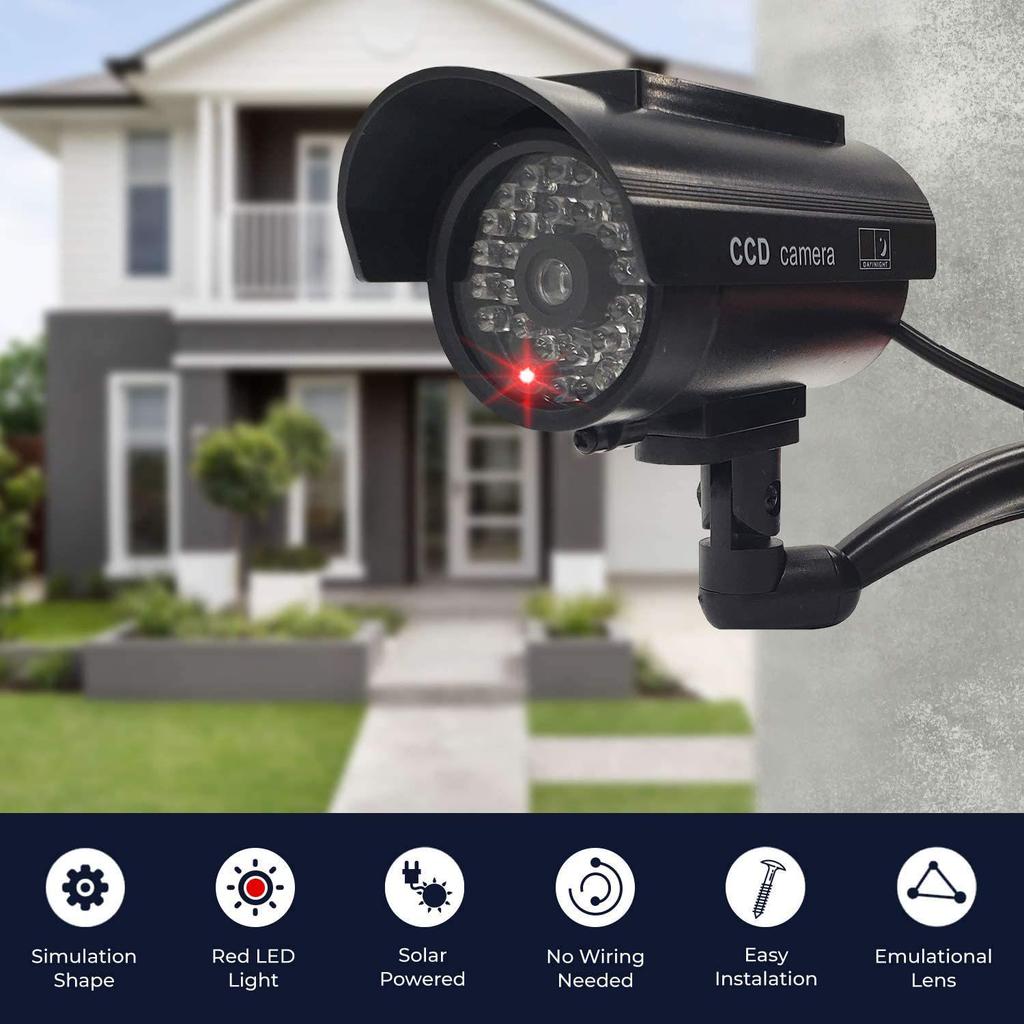 Solar-Powered Dummy Surveillance Camera Model