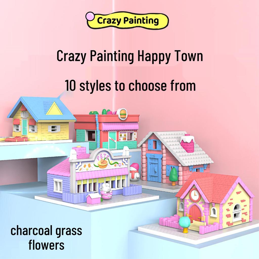 DIY Children's Gypsum Cabin Painting & Assembly Set