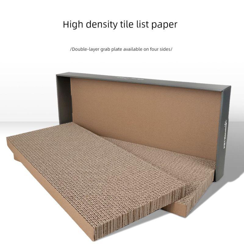 

Board Cat Scratch Board Wear-Resistant Not Falling off Scraps Vertical Cat Scratch Board Two-in-One Replaceable Pet Supplies Cat Scratch Board Nest Grey Tablet 2-in -1(515x250x55mm)