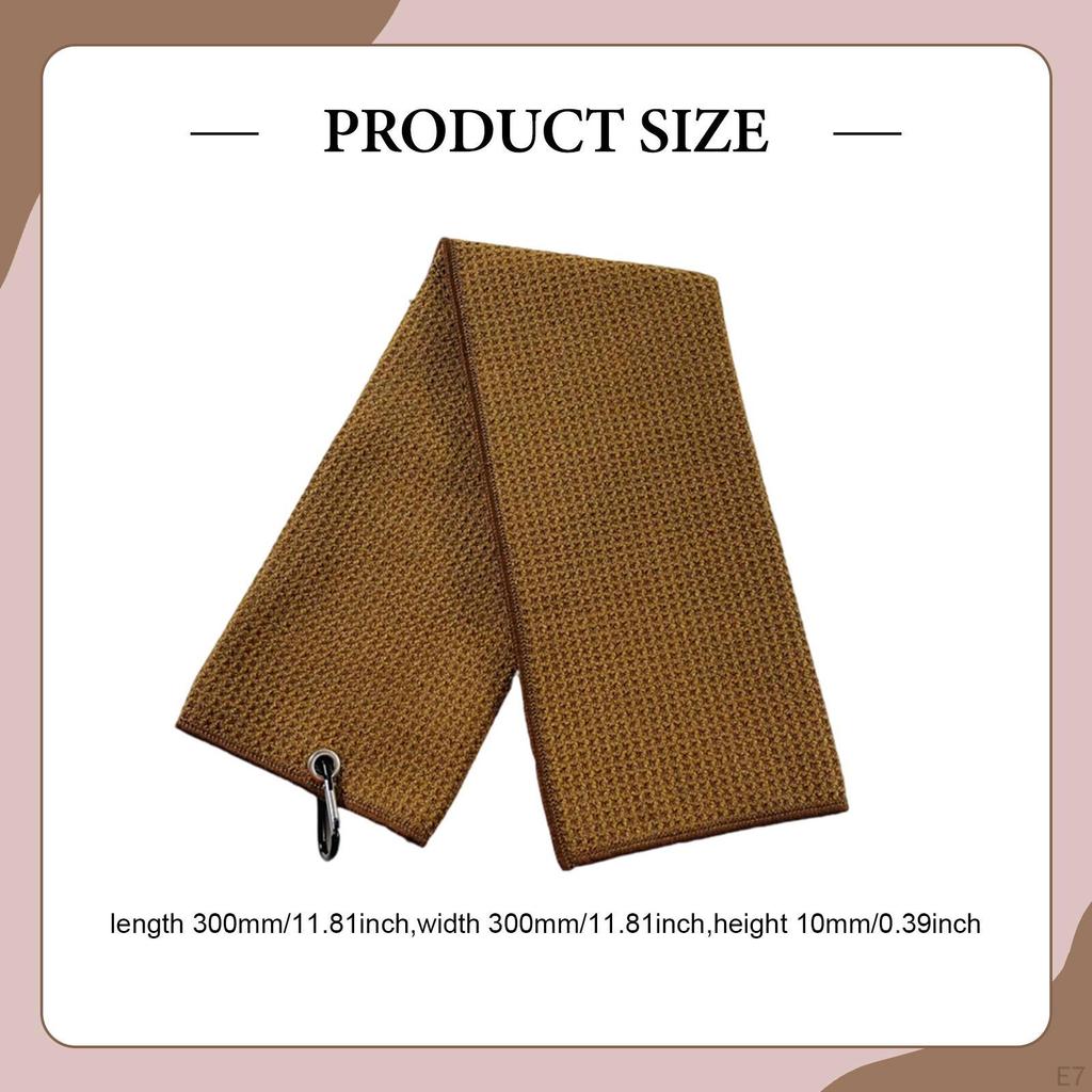 Golf Towel Ball Cleaning 12 Inx12 in Microfiber Golfing Supplies Lightweight Quick Drying