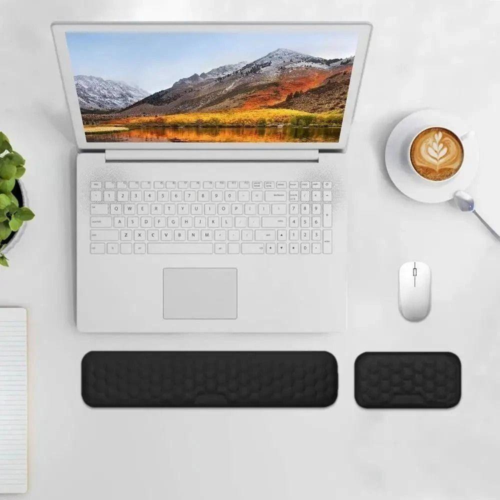 New Ergonomic Mouse Pad Memory Foam Anti-slip Wristband Mouse Mat Wrist Rest Soft Keyboard Hand Cushion
