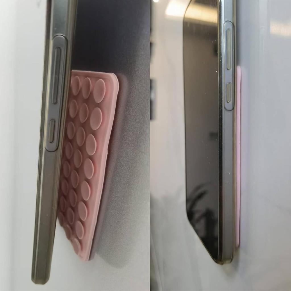 Mobile Phone Suction Cup Silicone Exquisite Double-Sided Type, 2 Sets, Hands-Free Mobile Phone Accessories, for Selfies and Videos, Strong Support