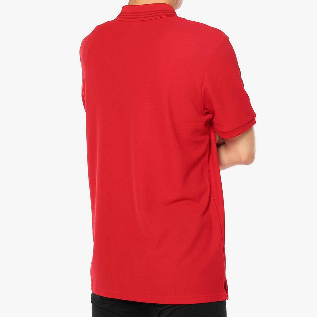 Adidas MUFC Solid Color Casual Comfortable Soft Short Sleeve Polo Shirt Men tops Red CE6521