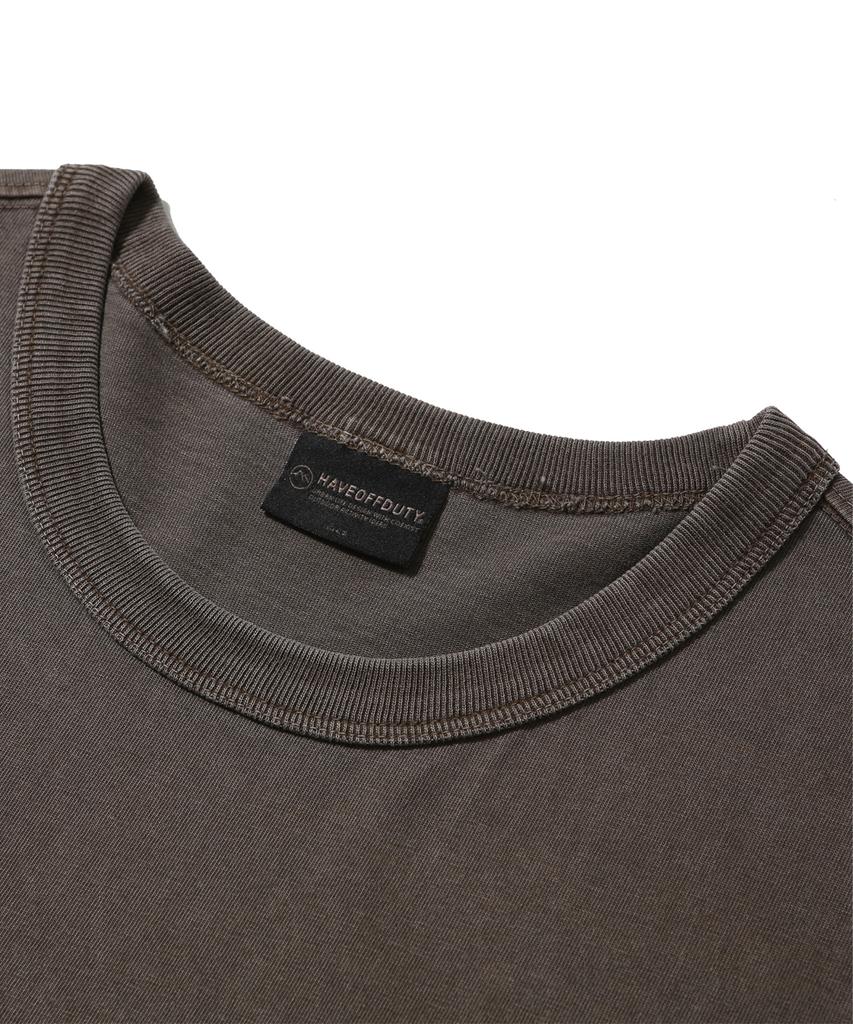 Haebeuopeudyuti Dyed Pocket Half Sleeve Tee (Mocha)