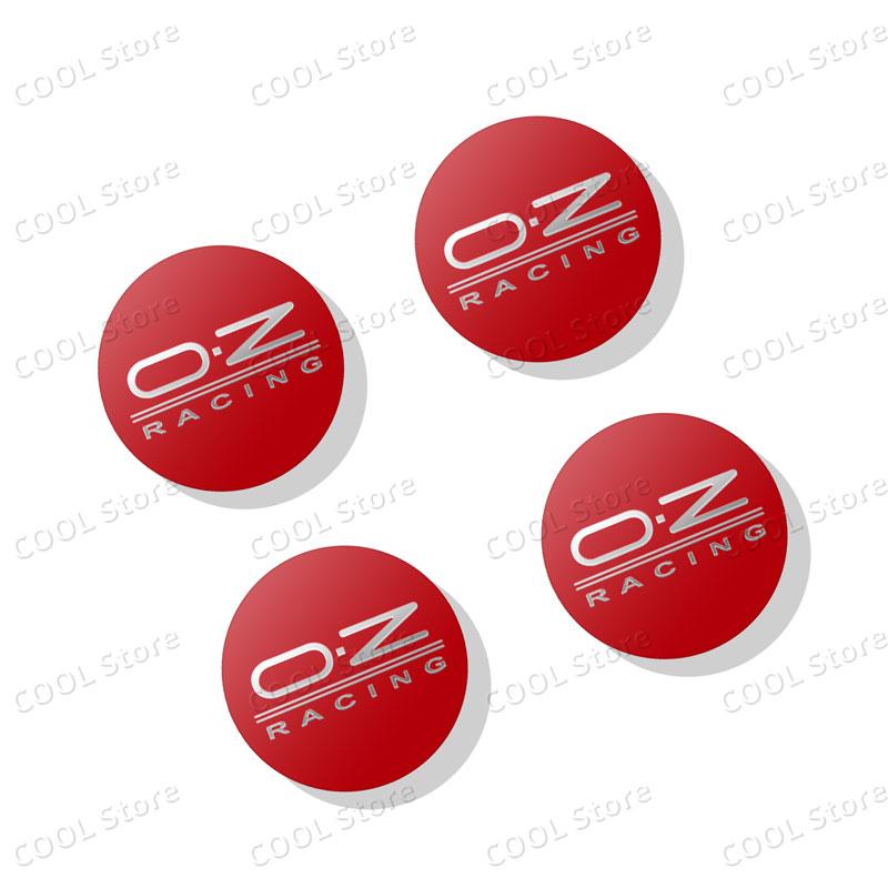 Universal Car Decor 4Pcs OZ Racing Emblem Car Wheel Center Hub Badge Sticker Car Styling Accessories