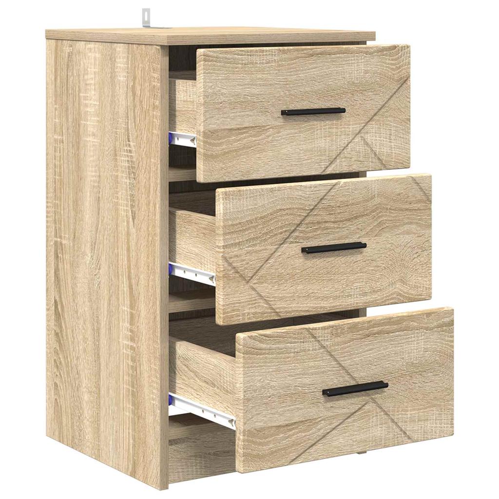 Nightstand Sonoma Oak 38 x 38 x 66 cm Particleboard