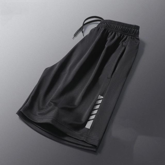 Laufhose Männer Gestreiften Druck Lose Basketball Sport Turnhalle Atmungsaktive Shorts Fitness Training