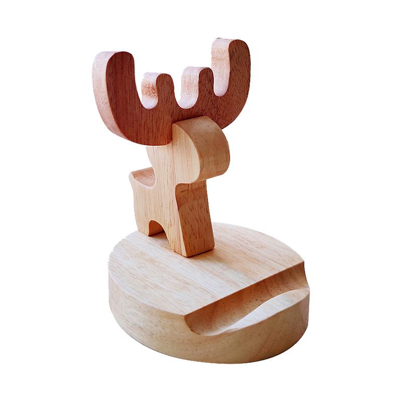 Universeller Telefon- und Tablet-Ständer aus Massivholz