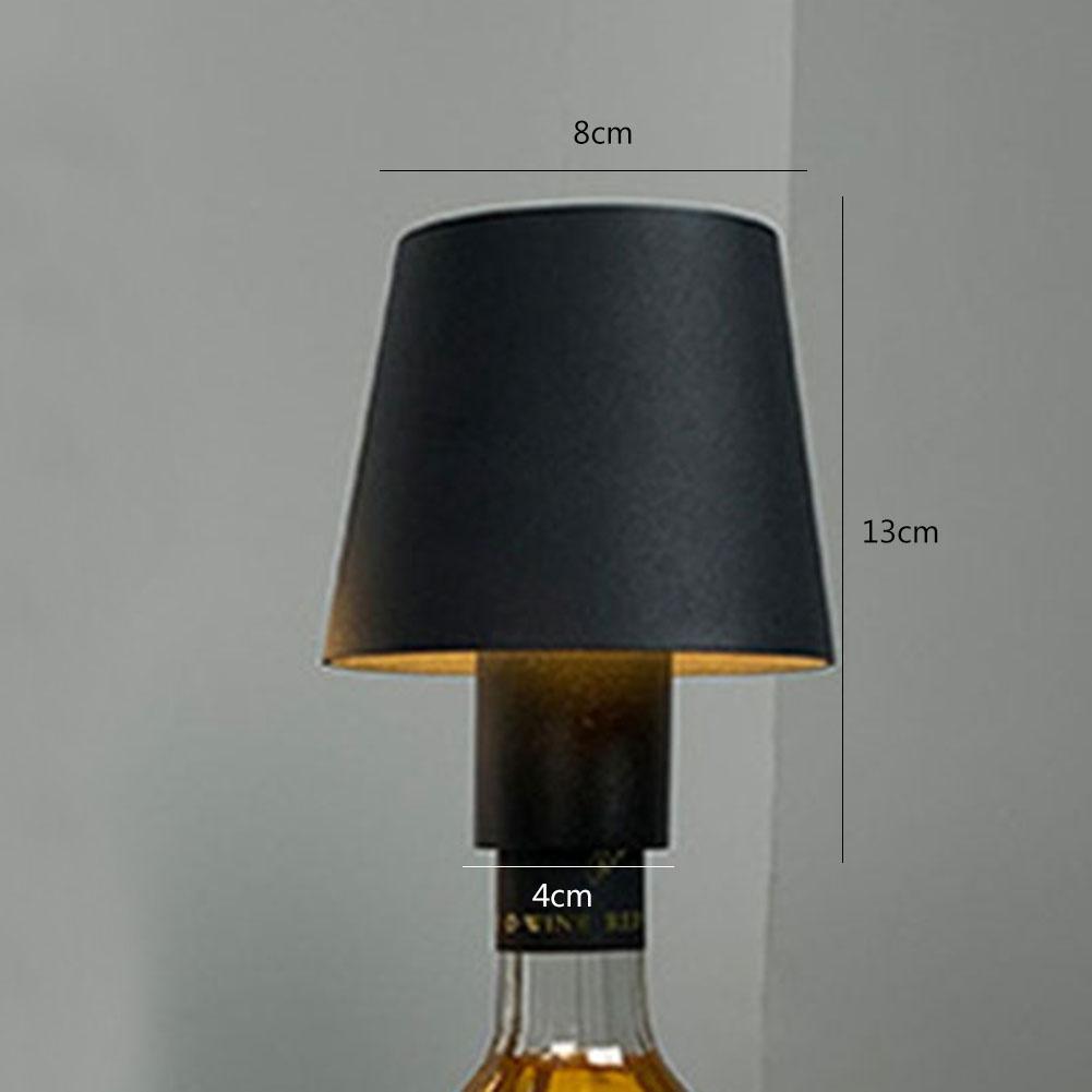 LED Wine Bottle Table Lamp 5400mAh Waterproof Dimmable USB Rechargeable Wine Bottle Ambient Lighting For Clubs Bar Decoration