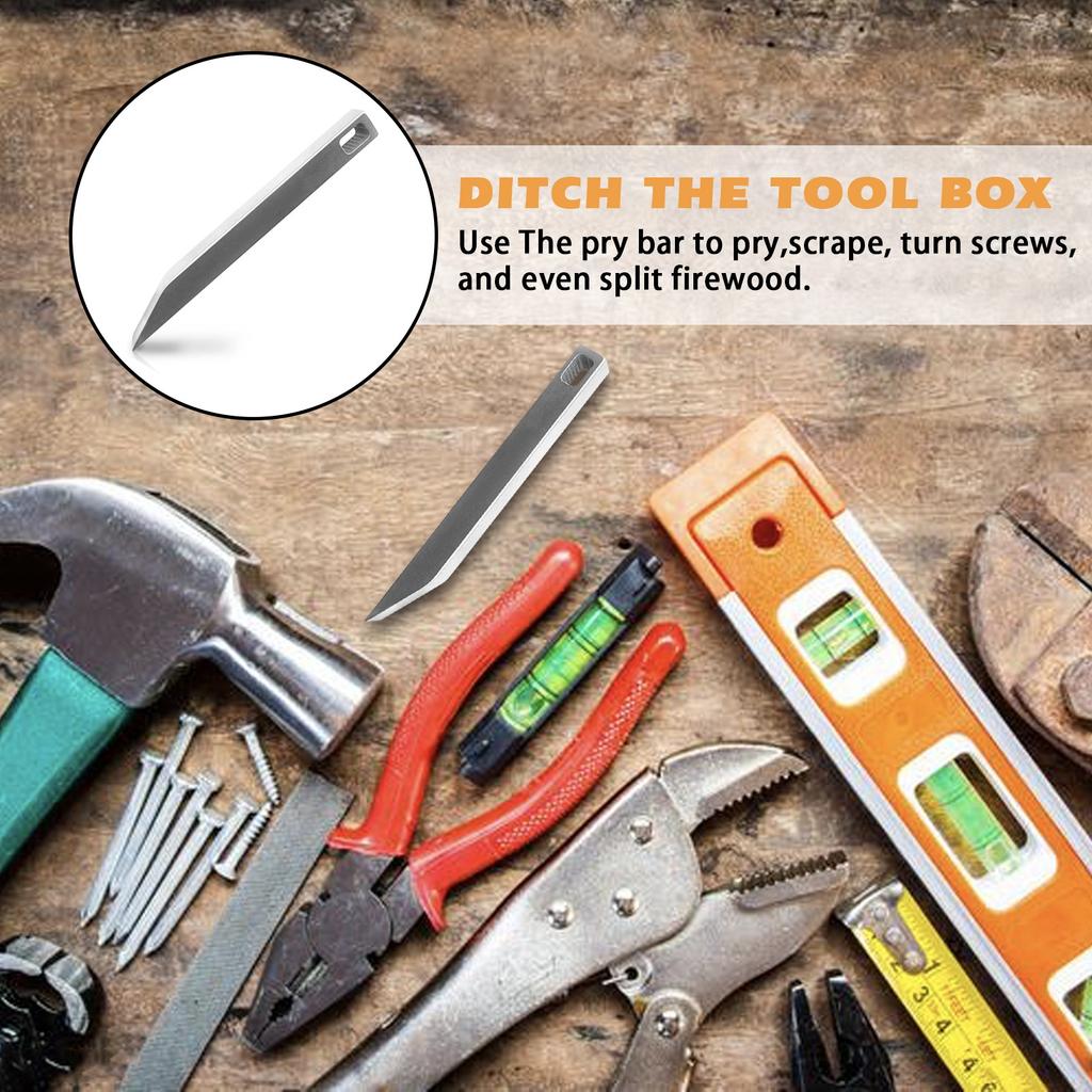 Mighty Bar Pocket Knife & Bottle Opener - Heavy Duty Stainless Steel Keychain, Edc Multitool For Everyday Carry