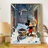 Disney 5D diamond painting set Christmas Mickey DIY handmade diamond painting art production diamond decorative paintingsnow scene