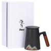 OLOEY Ceramic Mug with Lid and Filter