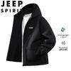 JEEP SPIRIT Herren Freizeit Windbreaker Jacke mit Kapuze