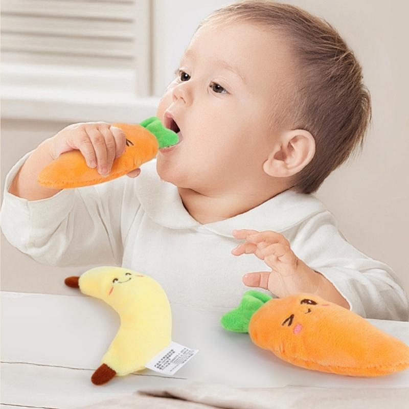 Calming Plush Rattle Carrot Toy For Infant Reducing Startle Reflexing And Promoting Secure Sleep For Baby Soothing