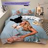3Pcs Blonde Blue Dress Bedding Sets For All Sizes New 3D Printed Bed Cover Comforter Duvet Cover Pillowcase Bedroom Decoration