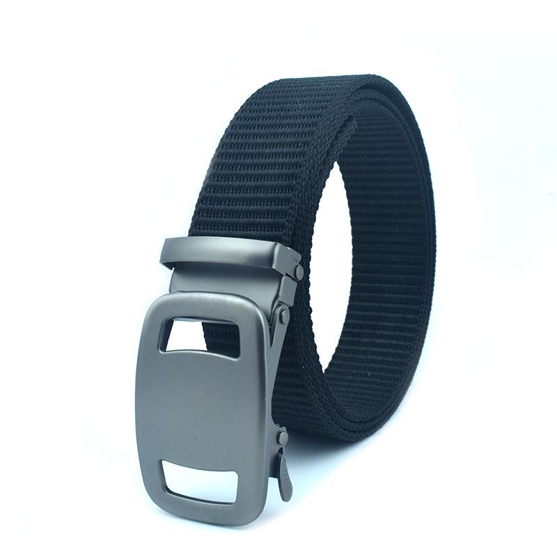 Men's Nylon Belt with Breathable Fabric and Automatic Buckle - Ideal as a Gift or Trouser Accessory