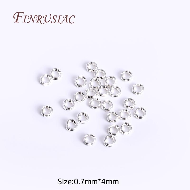 100Pcs/lot Wholesale 18K Gold Plated Open Jump Ring, Brass Double Loops Split Rings Connectors For DIY Key Chain Jewelry Making