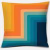 Retro Rainbow Geometric Color Series Pillow Cover Gift Home Office Decoration Pillow Bedroom Sofa Car Cushion Cover