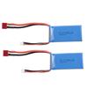 RC Li-Po Battery 7.4V 1500mAh 25C 2S Rechargeable with T Plug for RC Drone Car Boat Helicopter