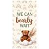 Gender Reveal Banner Neutral Color Scheme Boho  Display Bearly Wait Banner Plush Bear  Boho Party Display For Boho