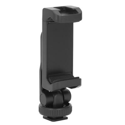 Phone Clamp Tripod Mount Adapter 14in Cold Shoe Portable Adjustable Phone Clip Mount Holder