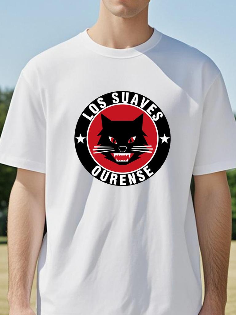 los suaves ourense Samurai print Graphic T-shirts casual Round Neck Short Sleeve tshirt summer