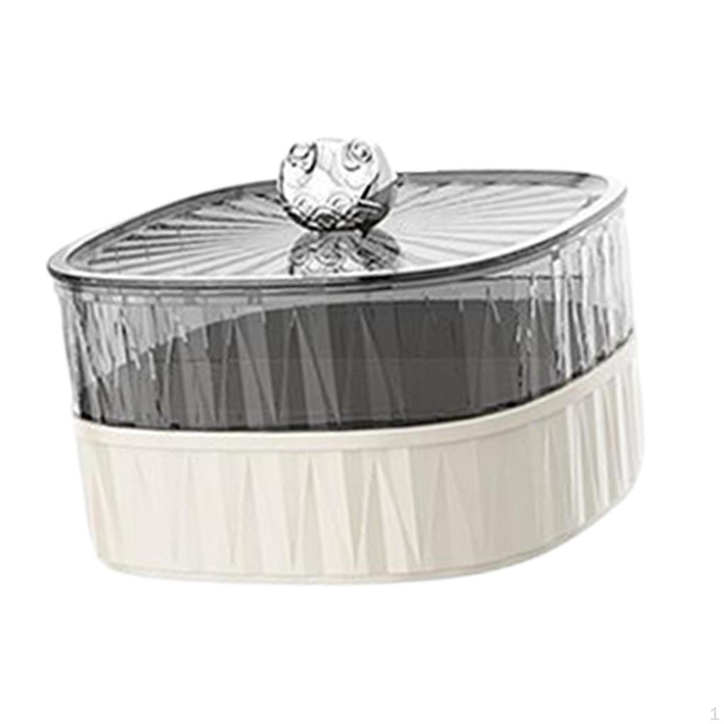 Dzielona taca do serwowania Organizer do przechowywania suchej żywności Talerz z pokrywką Orzechy Cukierki