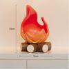 Firewood Decor Key Tray Calcifer Flame New Home Gift Entryway Storage