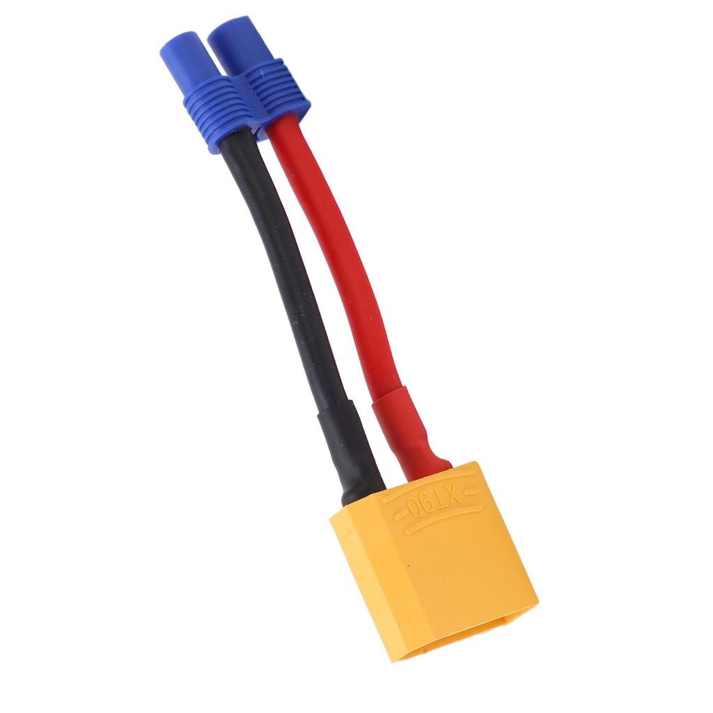 XT90 Female to EC3 Male Cable Reusable Connector Ends Safe Shell 12AWG 94mm 3.7in Length XT90 Male Plug for RC Car Model