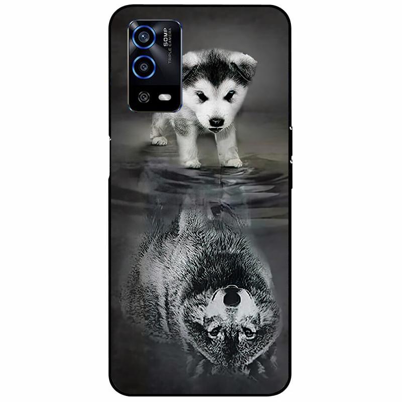 For Oppo A55 4G Case 6.51'' Soft Silicone Protective Marble Phone Cover for Oppo A55 Case TPU Funda For OPPOA55 A 55 CPH2325 Bag