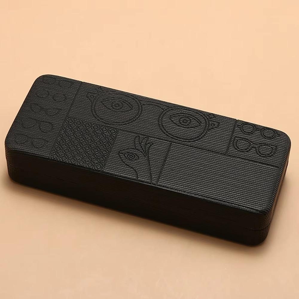 Square Glasses Case Geometric Pattern Sunglasses Storage Box For Mens Fashion Accessories