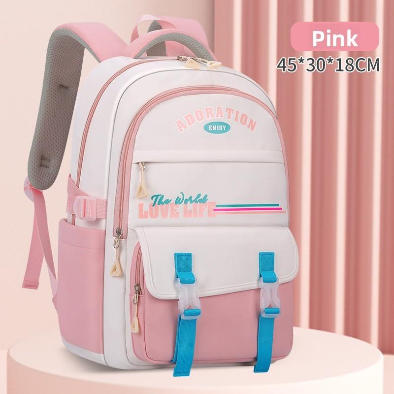 

Sesame Baby School Backpack For Kids With Breathable Nylon And Padding For Elementary Students розовый