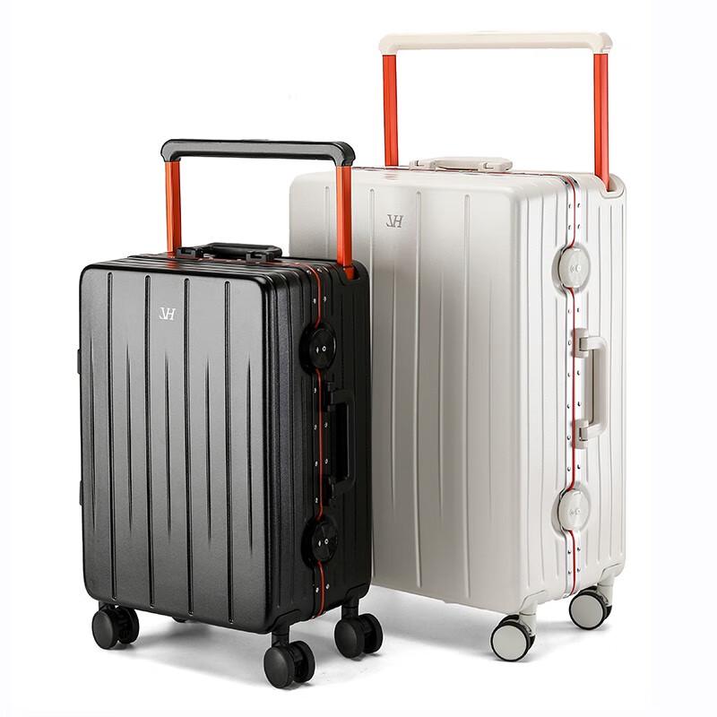 Space Walk Aluminum Frame USB Charging Spinner Luggage