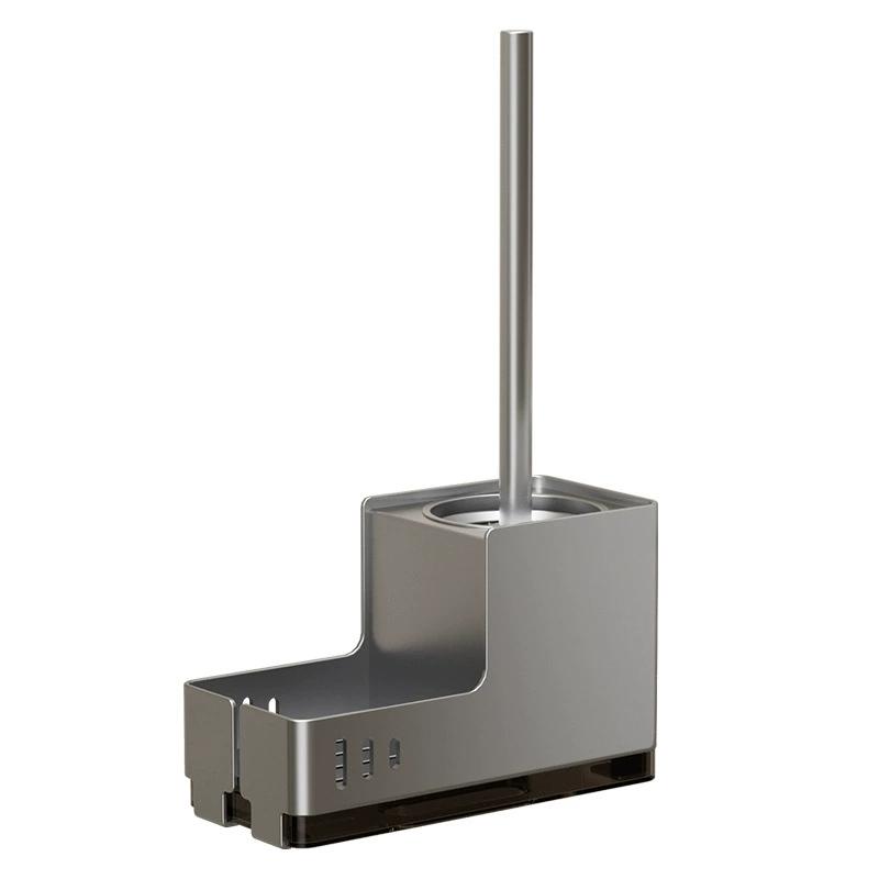

Cepillo de baño con soporte para limpieza profunda sin perforaciones para inodoro