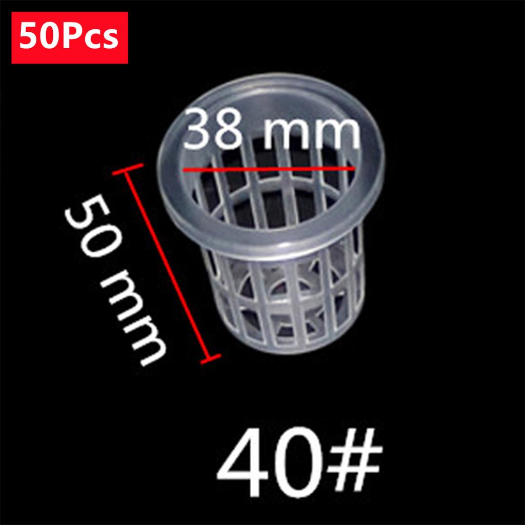 Transparent Planting Net Cup Hydroponic Colonization Mesh Pot Flower Vegetable Nursery Basket Soilless Growing Basket 5/50Pcs