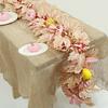 Artificial Maple Leaf Garland 5.7Ft Pumpkin Maple Leaves Vine Thanksgiving Fall Garland for Mantel Table Autumn Party Wedding Decoration