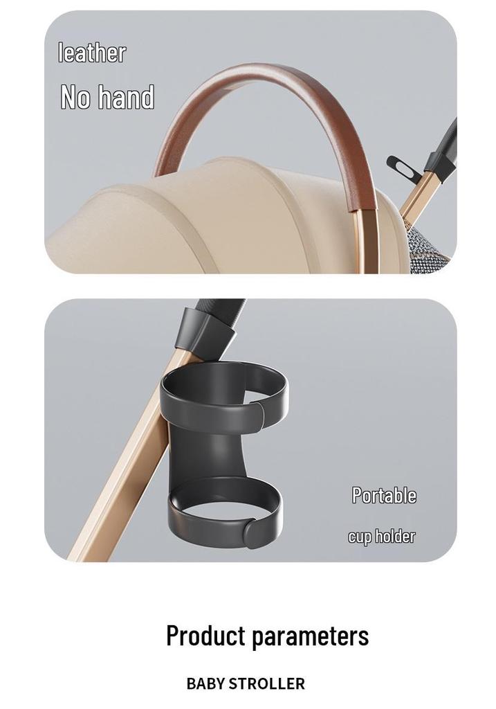 Pet Stroller for Medium/Small Dogs - Detachable Carrier, Foldable, Shock-Absorbing Design