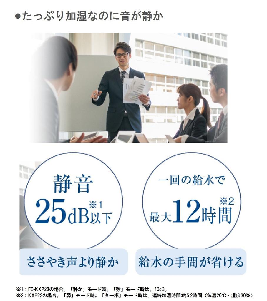 Panasonic Humidifier Evaporative Type Nanoe Equipped Tatami White ~56 FE-KXP20-W