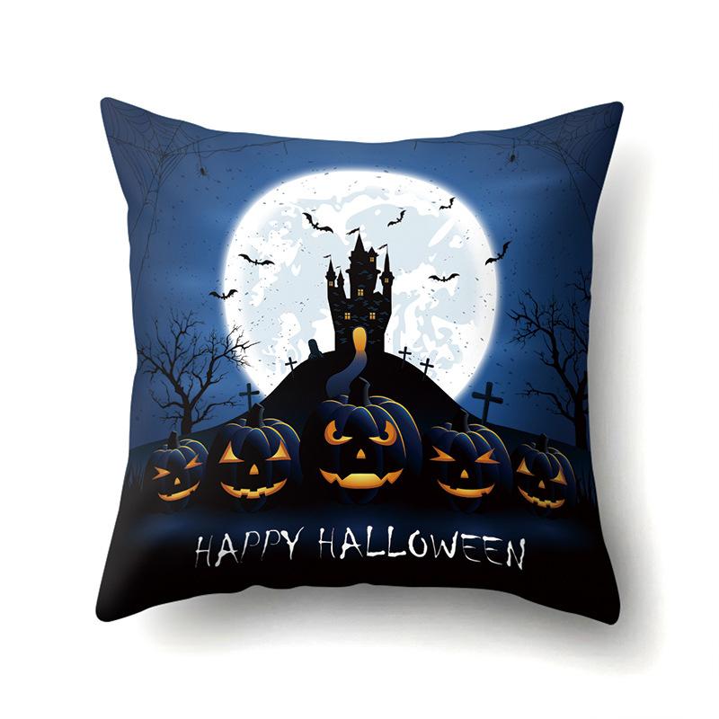 Halloween Pillowcase Car Waist Pillow Pumpkin Sofa Cushion Cover Office Home Living Room Pillowcase