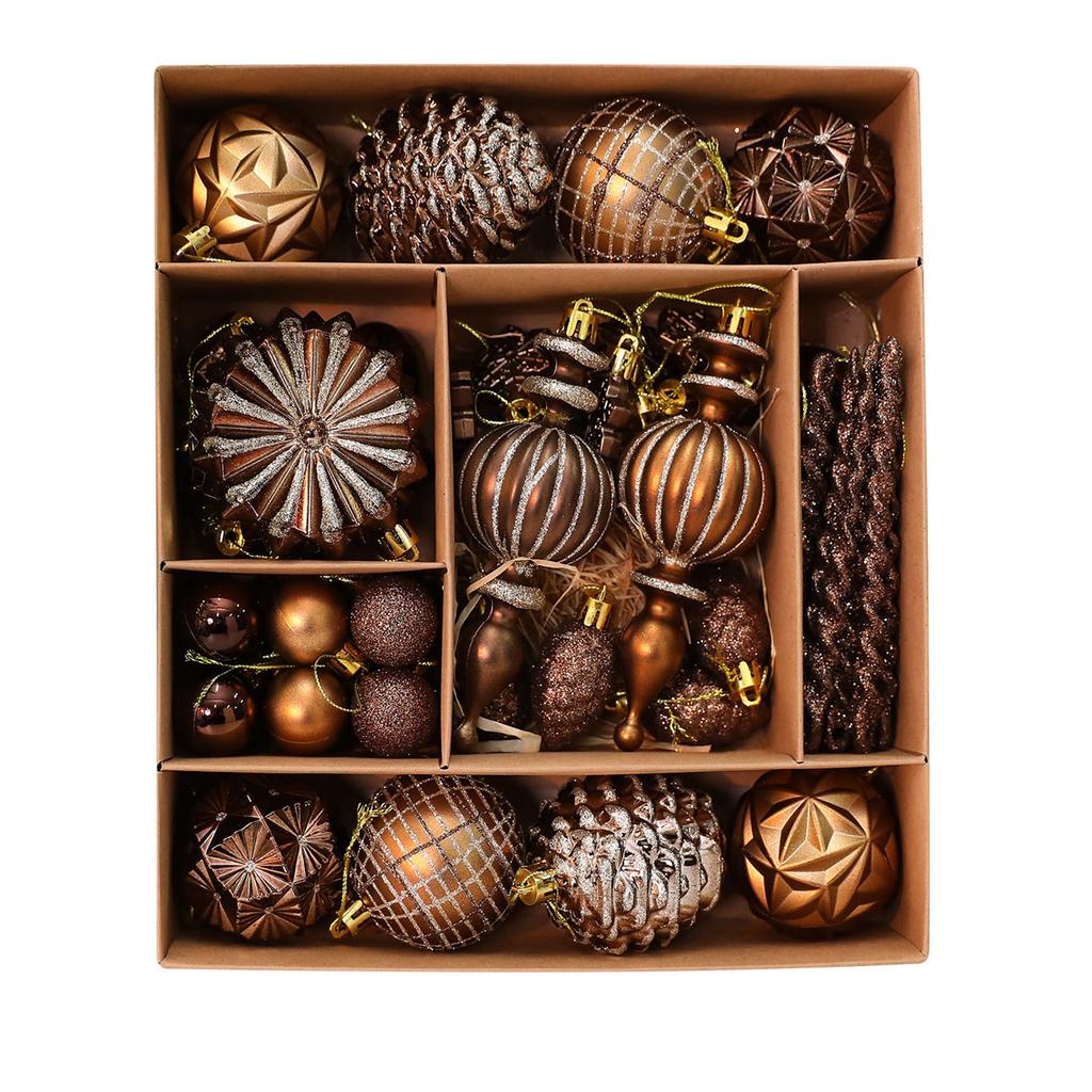 Weihnachtsgeschenk Bemaltes Weihnachtskugel-Set Ornament, Weihnachtsdekoration, Weihnachtsbaumschmuck