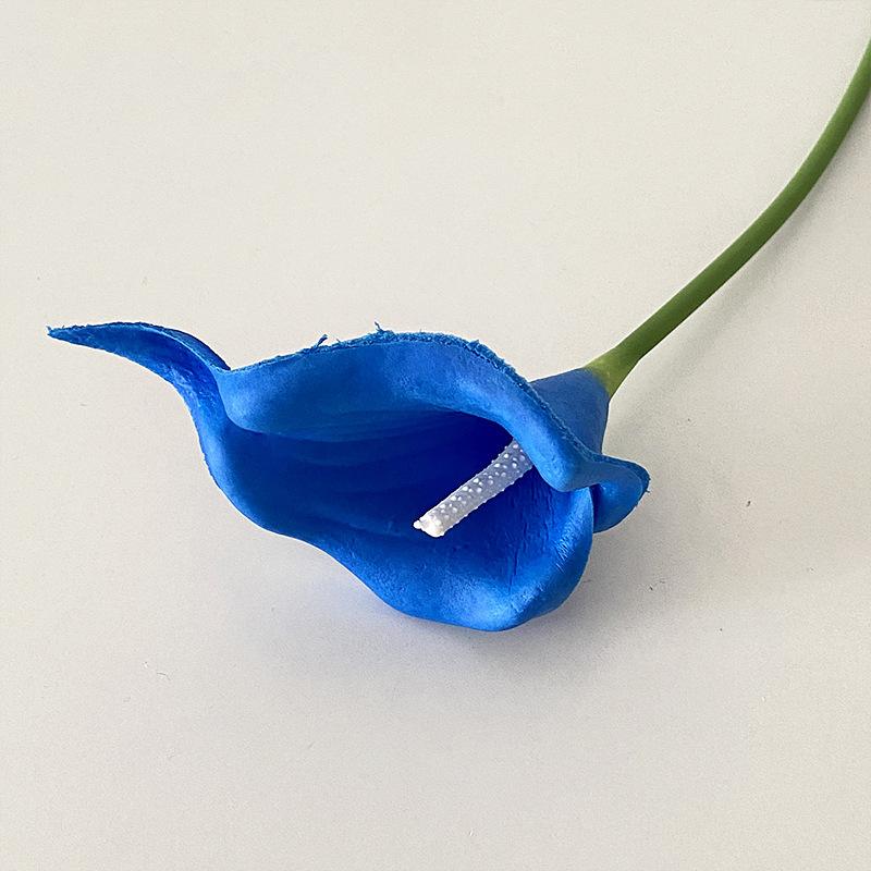 Calla Lily Artificial Flower Moisture-retaining PU Hand Feel Bouquet, Bride's Hand Bouquet, Wedding Artificial Flower Shooting Props