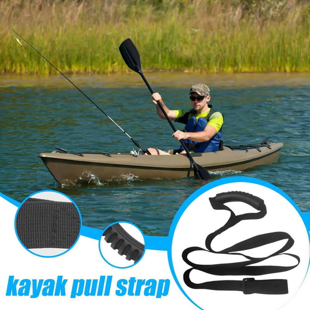 Kajak Stand Up Assist Strap Boots-Standhilfe Ziehzubehör Verstellbare Länge Outdoor-Wassersport Bootszubehör Ziehen