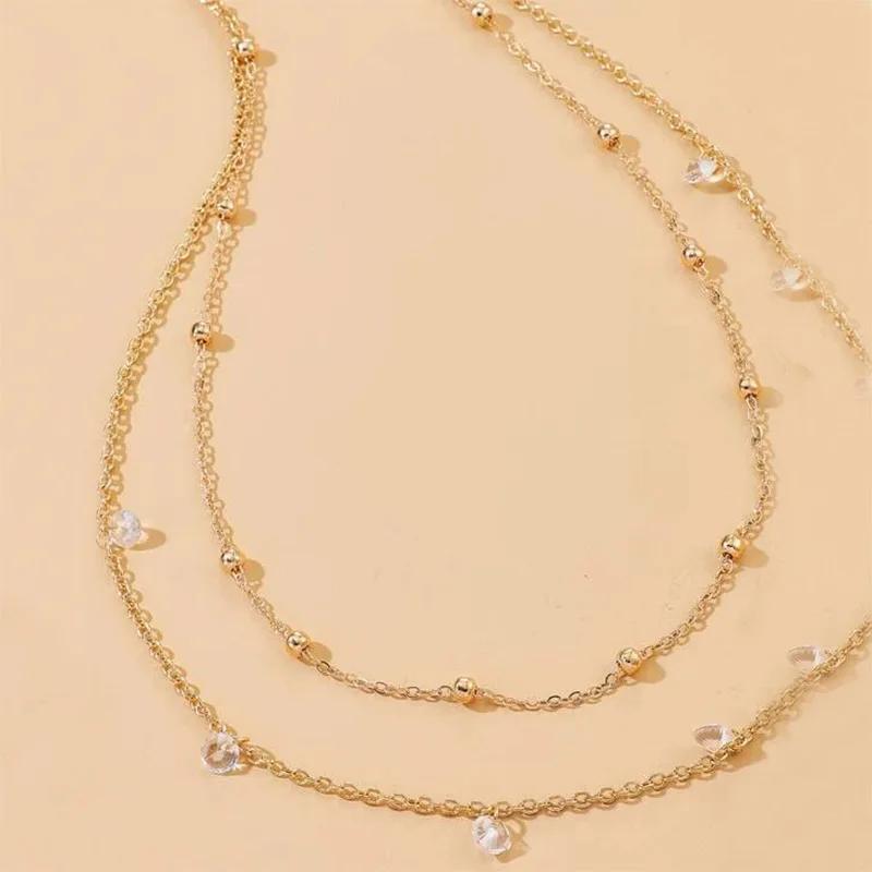 Classic Retro Cute Water Droplet Waist Belly Chain for Women Summer Beach Sexy Simple Body Chain Vacation Jewelry Accessories