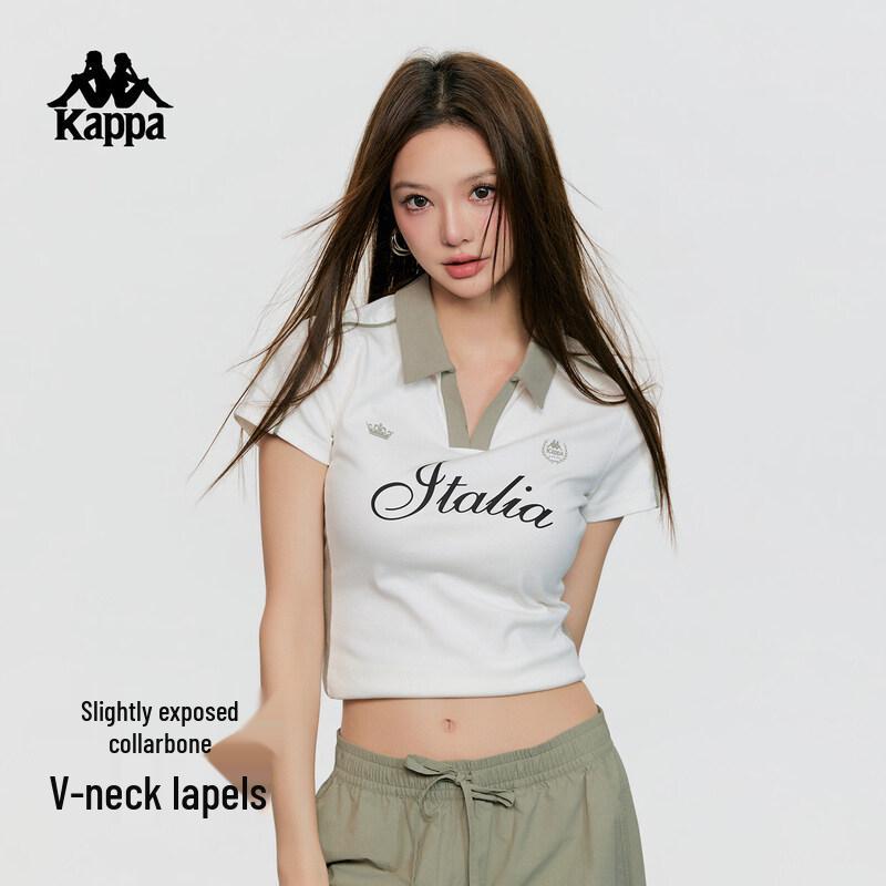 Kappa Women's 2026 Retro Slim-Fit Polo T-Shirt
